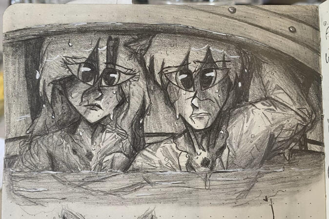 (OCs) Mermaid + Pirate AU (pt. 2)